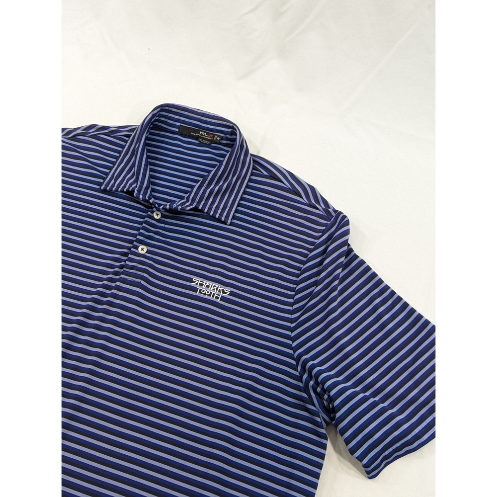 Ralph Lauren RLX Golf XXL Purple Black Sharks Tooth Performance Stretch Golf